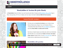 Tablet Screenshot of handyhuellen24.com